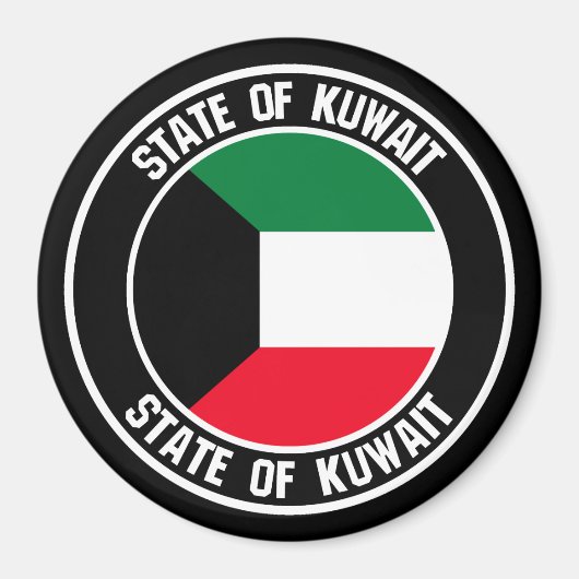 Aimant Emblème de la ronde du Koweït (Devant)
