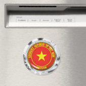 Aimant Emblème de la ronde du Vietnam (In Situ (Lave-vaisselle))