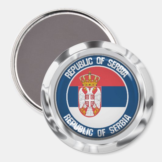 Aimant Emblème de la Serbie (Recto/Verso)