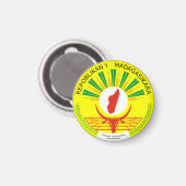 Aimant Emblème de Madagascar (Recto/Verso)