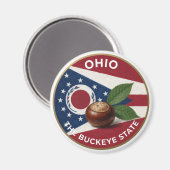 Aimant Emblème de Marronnier de l'Ohio 🌰 (Recto/Verso)
