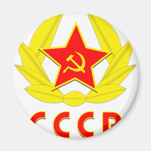 Aimant emblème de marteau et de faucille de l'URSS de