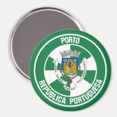 Aimant Emblème de Porto Round (Recto/Verso)