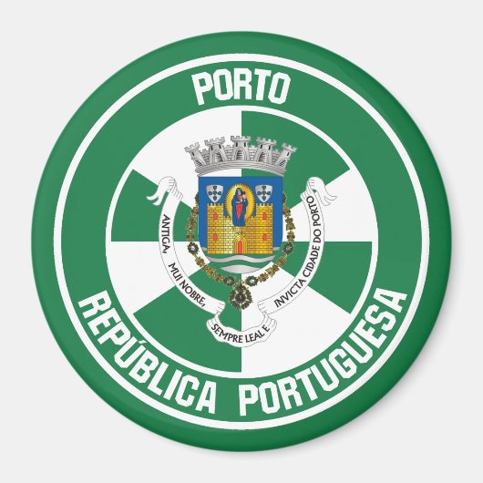 Aimant Emblème de Porto Round (Devant)