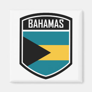Aimant Emblème drapeau des Bahamas
