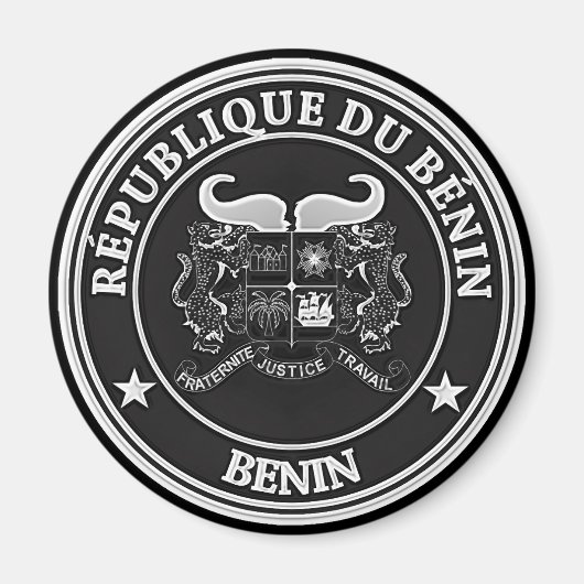 Aimant Emblème du Bénin (Devant)
