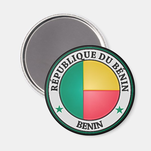 Aimant Emblème du Bénin (Recto/Verso)