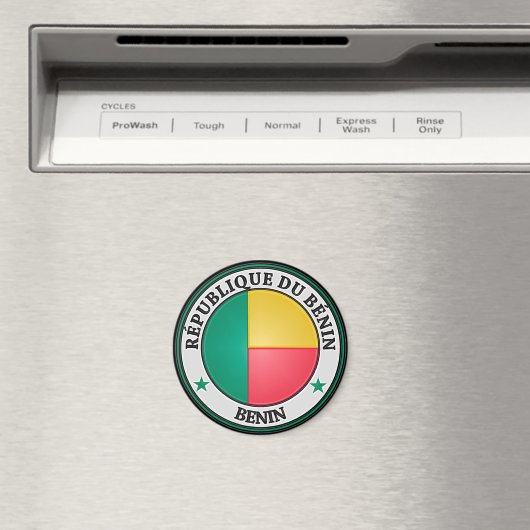 Aimant Emblème du Bénin (In Situ (Lave-vaisselle))