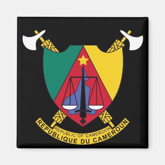 Aimant emblème du cameroun (Devant)