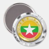 Aimant Emblème du cycle birman (Recto/Verso)