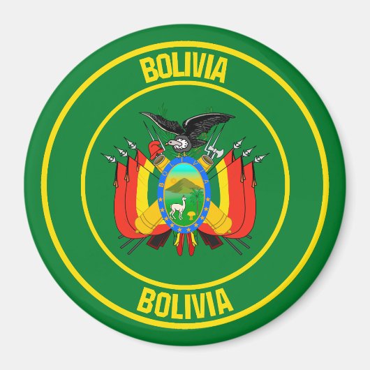 Aimant Emblème du cycle bolivien (Devant)
