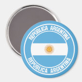 Aimant Emblème du cycle de l'Argentine (Recto/Verso)