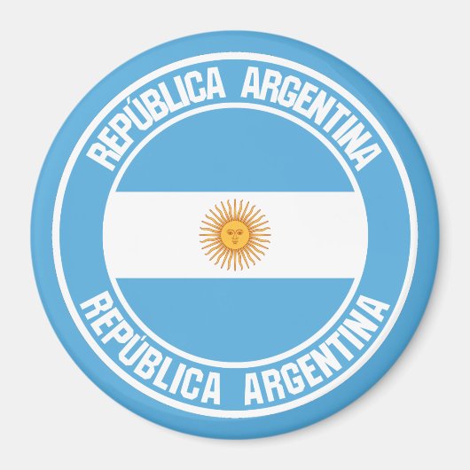 Aimant Emblème du cycle de l'Argentine (Devant)