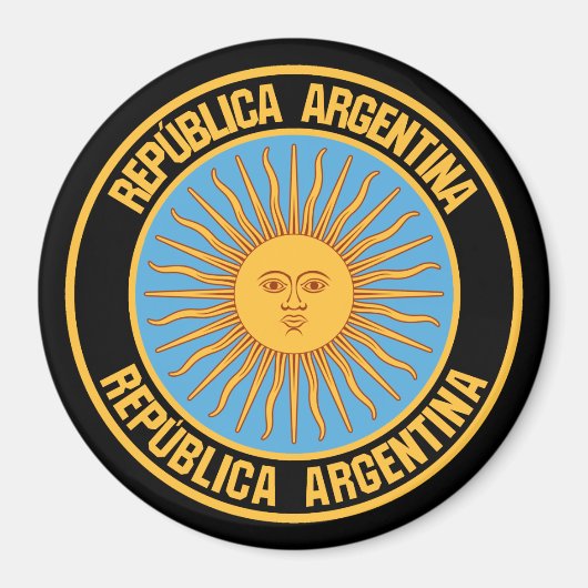 Aimant Emblème du cycle de l'Argentine (Devant)