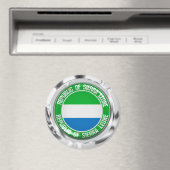 Aimant Emblème du cycle de Sierra Leone (In Situ (Lave-vaisselle))