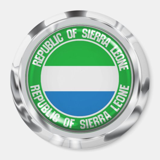 Aimant Emblème du cycle de Sierra Leone (Devant)