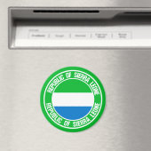 Aimant Emblème du cycle de Sierra Leone (In Situ (Lave-vaisselle))