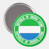 Aimant Emblème du cycle de Sierra Leone (Recto/Verso)