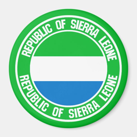 Aimant Emblème du cycle de Sierra Leone (Devant)