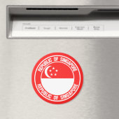 Aimant Emblème du cycle de Singapour (In Situ (Lave-vaisselle))