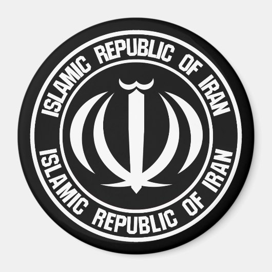 Aimant Emblème du cycle iranien (Devant)