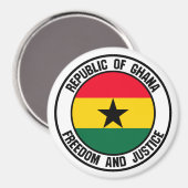 Aimant Emblème du Ghana (Recto/Verso)