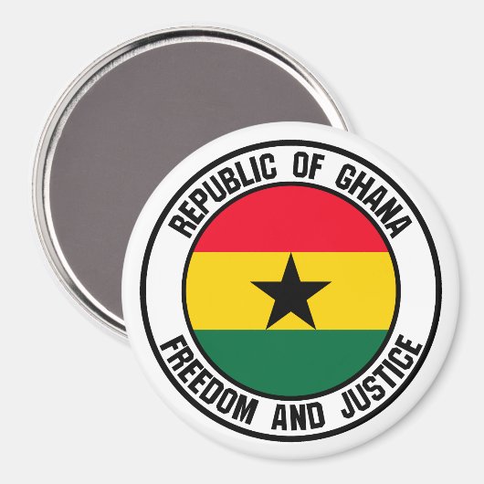 Aimant Emblème du Ghana (Recto/Verso)