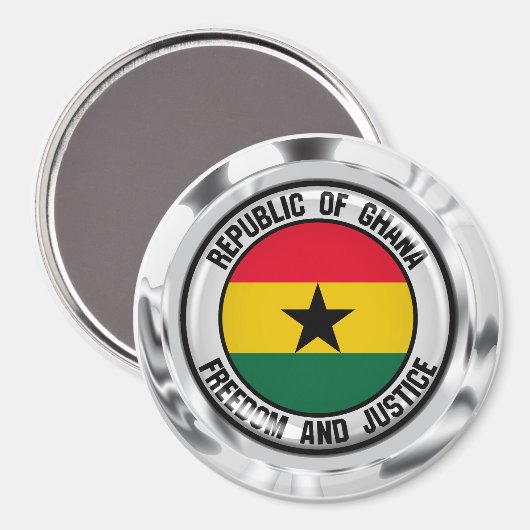 Aimant Emblème du Ghana (Recto/Verso)