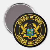 Aimant Emblème du Ghana (Recto/Verso)