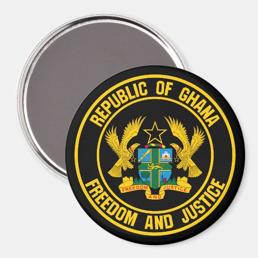 Aimant Emblème du Ghana (Recto/Verso)