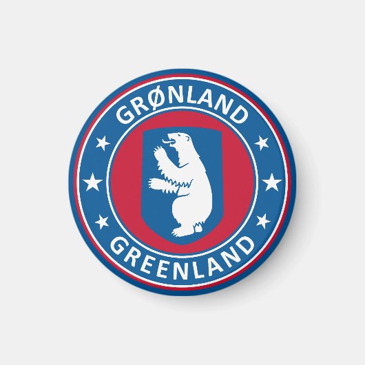 Aimant Emblème du Groenland (Devant)