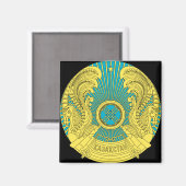 Aimant emblème du kazakhstan (Recto/Verso)