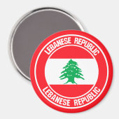 Aimant Emblème du Liban (Recto/Verso)