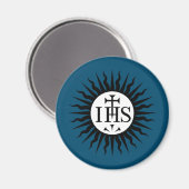 Aimant Emblème du monogramme de la Compagnie de Jésus (Recto/Verso)