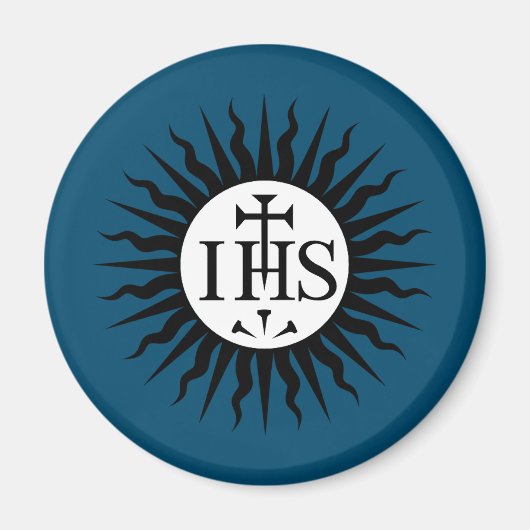 Aimant Emblème du monogramme de la Compagnie de Jésus (Devant)