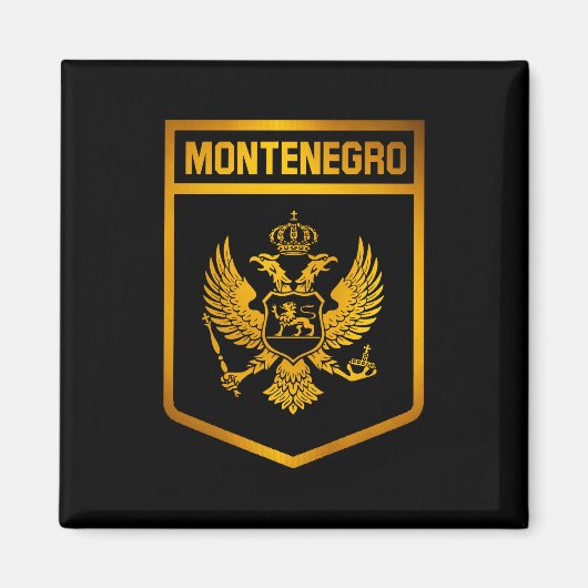 Aimant Emblème du Monténégro (Devant)
