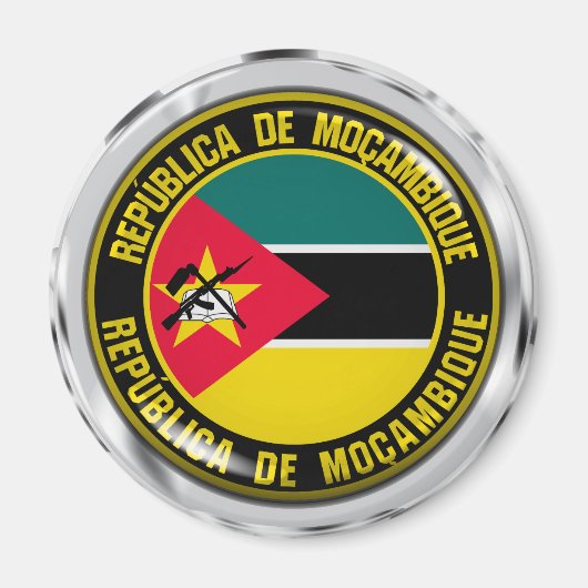 Aimant Emblème du Mozambique (Devant)
