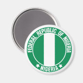 Aimant Emblème du Nigeria (Recto/Verso)