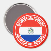 Aimant Emblème du Paraguay (Recto/Verso)