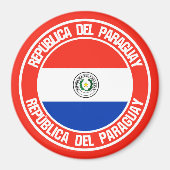 Aimant Emblème du Paraguay (Devant)