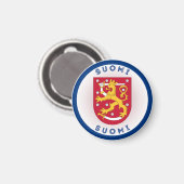 Aimant Emblème du patrimoine finlandais (Recto/Verso)