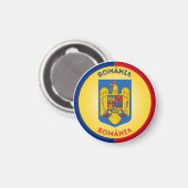 Aimant Emblème du patrimoine roumain (Recto/Verso)
