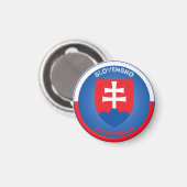 Aimant Emblème du patrimoine slovaque (Recto/Verso)