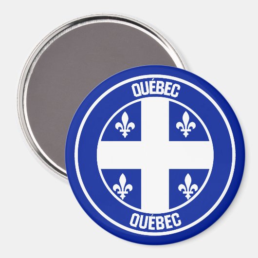 Aimant Emblème du Québec (Recto/Verso)