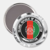 Aimant Emblème du tour de l'Afghanistan (Recto/Verso)