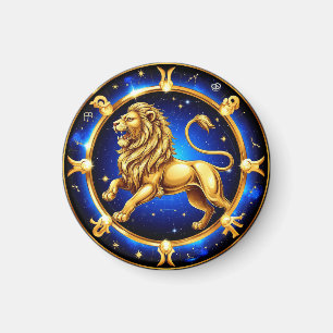Aimant Emblème du zodiaque Lion