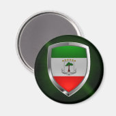Aimant Emblème métallique de Guinée équatoriale (Recto/Verso)