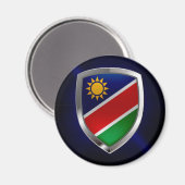 Aimant Emblème métallique de Namibie (Recto/Verso)