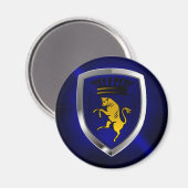 Aimant Emblème métallique de Turin (Recto/Verso)