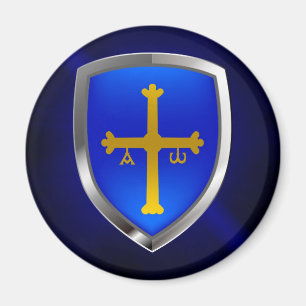 Aimant Emblème métallique des Asturies